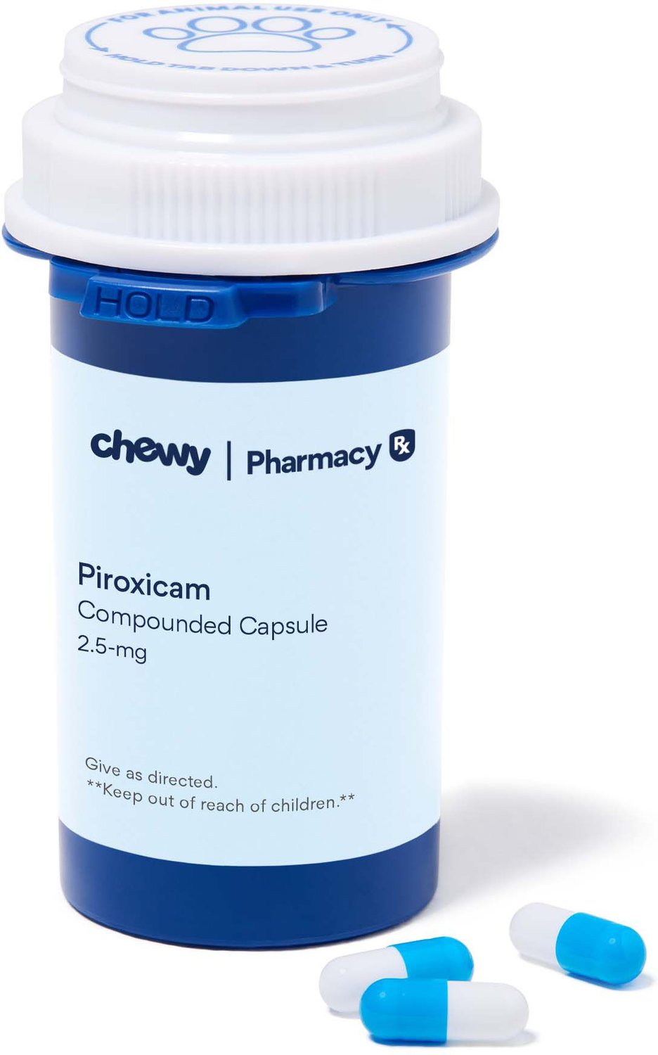 PIROXICAM COMPOUNDED Capsule for Dogs & Cats, 2.5-mg, 1 capsule - Chewy.com