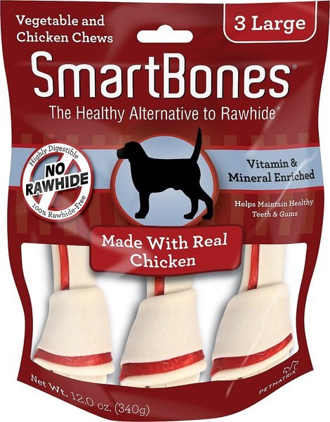 SmartBones Holistic Large Chicken Bones Grain-Free Dog Treats