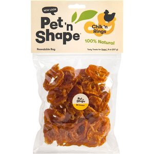 Pet 'n Shape Chik 'n Rings Dog Treats, 8-oz bag, 2 pack