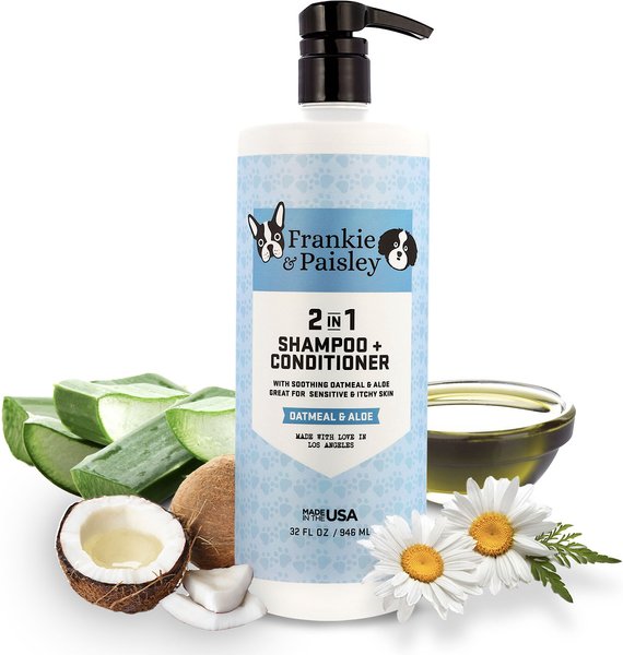 Frankie & Paisley 2-in-1 Oatmeal & Aloe Dog Shampoo + Conditioner, 32-oz bottle slide 1 of 9
