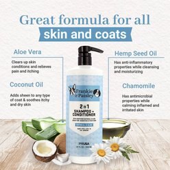 Frankie & Paisley 2-in-1 Oatmeal & Aloe Dog Shampoo + Conditioner, 32-oz bottle slide 2 of 9