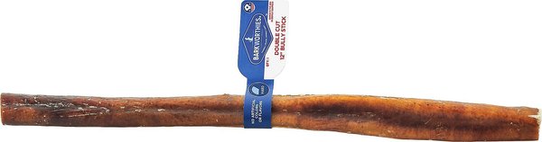 Barkworthies Odor-Free American Double Cut 12" Bully Sticks Dog Treats, 3 count slide 1 of 8