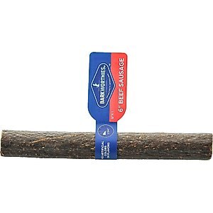 Barkworthies Beef Roll 6" Dog Treats, 2 count