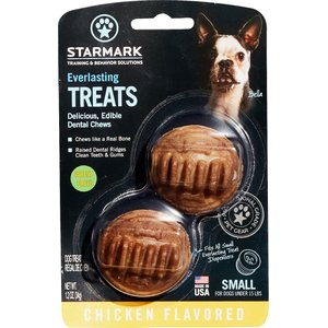 Starmark Everlasting Chicken Flavored Dental Dog Treats, Small, 6 count