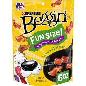 Beggin' Littles Bacon Flavor Dog Treats, 6-oz bag, bundle of 2
