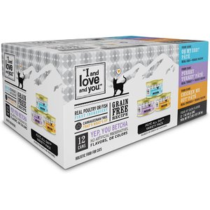 I and Love and You Variety Pack Grain-Free Canned Cat Food, 3-oz, case of 36