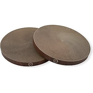 Necoichi Cozy Cat Scratcher Bowl Replacement Pad, 2 count, Dark Cherry, X-Large