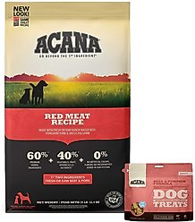 ACANA Red Meat Recipe Dry Food + Singles Beef & Pumpkin Formula Freeze-Dried Dog Treats