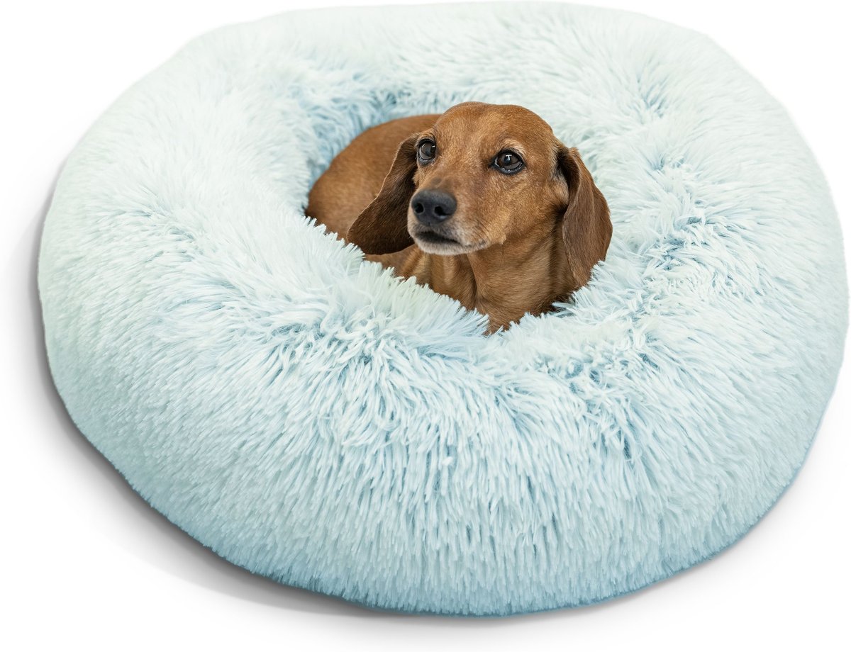 Shag donut 2025 dog bed