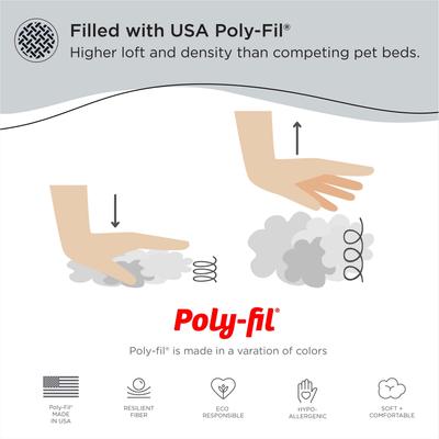 Show full view: Best Friends by Sheri The Original Calming Shag Fur Donut Cuddler Cat & Dog Bed, Baby Blue, Small slide 3 of 11