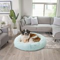 Best Friends by Sheri The Original Calming Shag Fur Donut Cuddler Cat & Dog Bed, Baby Blue, X-Large