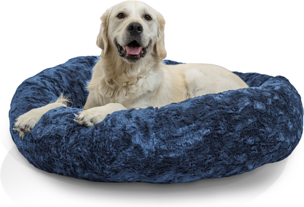 BEST FRIENDS BY SHERI Calming Lux Fur Donut Cuddler Bolster Cat & Dog