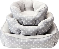 Cosmo Furbabies Polkadot Step In Dog Bed, Gray slide 2 of 3