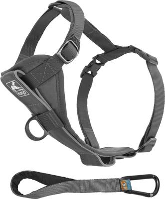 Show full view: Kurgo Tru-Fit Quick Release & Seatbelt Tether Smart Dog Harness, Charcoal, Large  slide 9 of 10