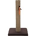 SmartyKat Simply Scratch Jute Cat Scratch Post with Feather Cat Toy