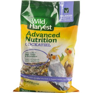 Wild Harvest Advanced Nutrition Seed, Grain & Vegetable Mix Cockatiel Food, 8-lb bag