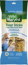 Wild Harvest Crispy Minis Honey Flavor Sticks Bird Treats, 4 count