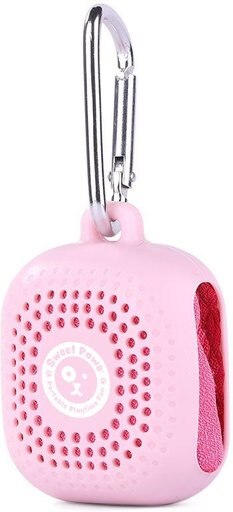 Sweet Paws Perfect Paws Portable Dog Towel, Rosy Glow, Small, 1 count