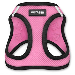 Best Pet Supplies Voyager Step-in Air Dog Harness, Pink Base, XX-Small