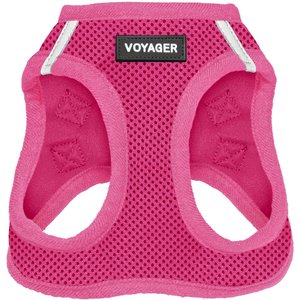 Best Pet Supplies Voyager Step-in Air Dog Harness, Fuchsia with Matching Trim, Large