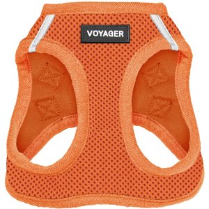 Best Pet Supplies Voyager Step-in Air Dog Harness, Orange with Matching Trim, Medium