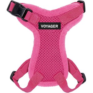 Best Pet Supplies Voyager Step-in Lock Dog Harness, Fuchsia with Matching Trim, XX-Small