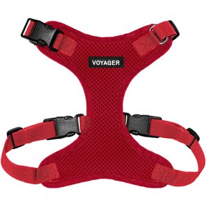 Best Pet Supplies Voyager Step-in Lock Dog Harness, Red with Matching Trim, Small