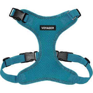 Best Pet Supplies Voyager Step-in Lock Dog Harness, Turquoise with Matching Trim, Medium