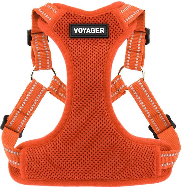 Best Pet Supplies Voyager Fully Adjustable Step-in Mesh Dog Harness, Orange, X-Small slide 1 of 4