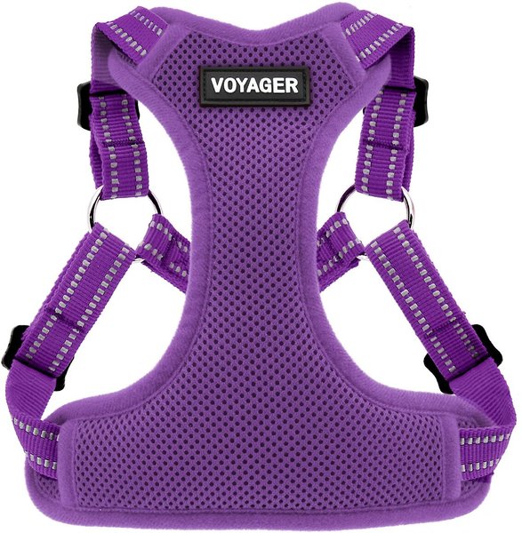 Best Pet Supplies Voyager Fully Adjustable Step-in Mesh Dog Harness, Purple, Large slide 1 of 4