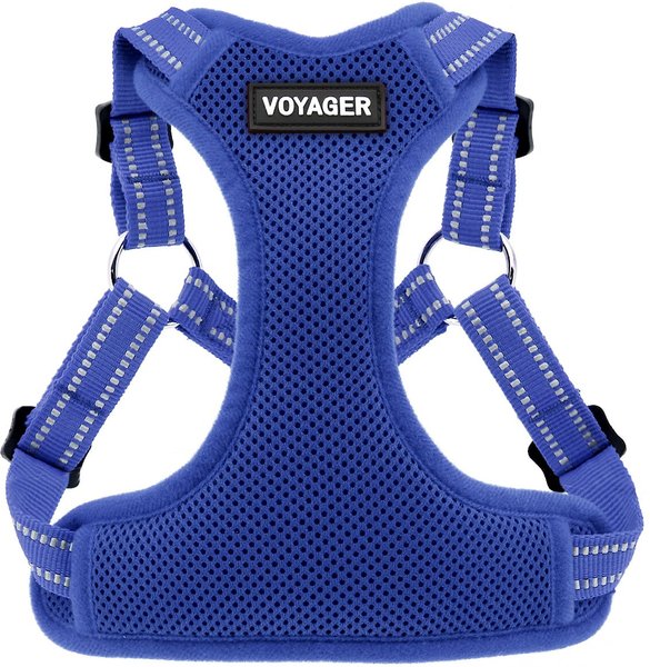 Best Pet Supplies Voyager Fully Adjustable Step-in Mesh Dog Harness, Royal Blue, Medium slide 1 of 4