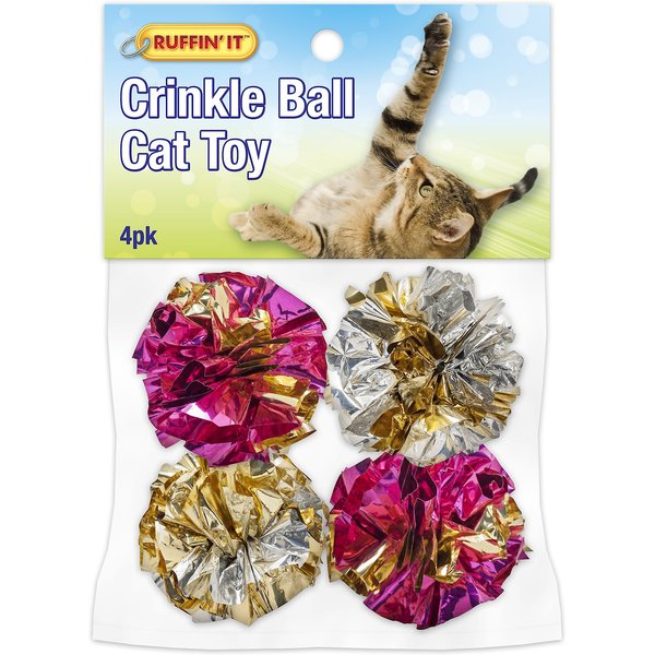 Glittery Tinsel Pom Balls 21pcs Interactive Cat Toy Set 35cm