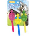 RUFFIN' IT Fuzzy Mice Assorted Cat Toy, 3 count