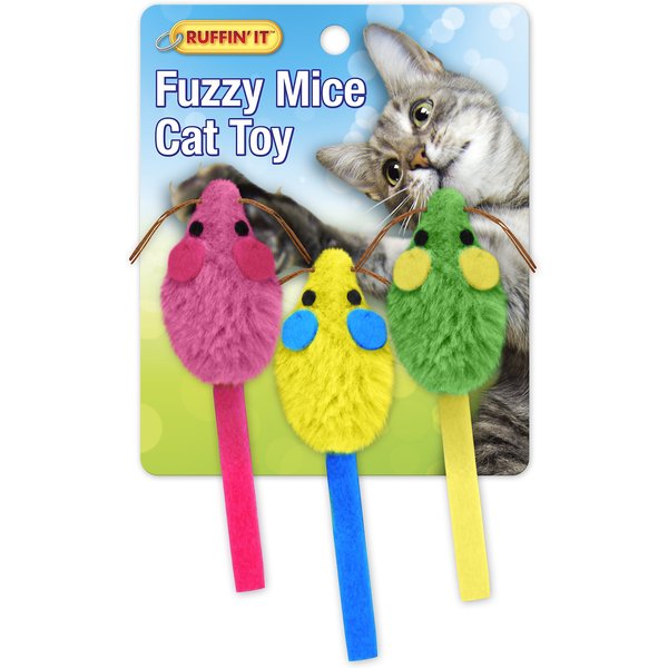 Bomgaars : Ruffin' It Cat Toy Printed Mouse With/Catnip : Cat Toys