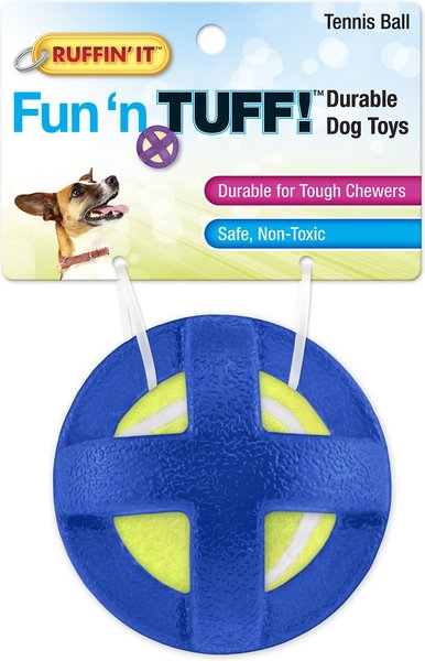 RUFFIN' IT Fun 'N Tuff Tennis Ball Dog Toy, Color Varies slide 1 of 6