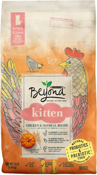 Purina Beyond Chicken & Oatmeal Recipe Dry Kitten Food, 12-lb bag slide 1 of 10