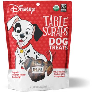 Disney Table Scraps 101 Dalmatians Organic Chicken Tender Recipe Jerky Dog Treats, 5-oz bag