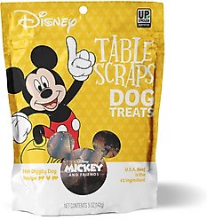 Disney Table Scraps Mickey Mouse Hot Diggity Dog Recipe Upcycled Jerky Dog Treats, 5-oz bag