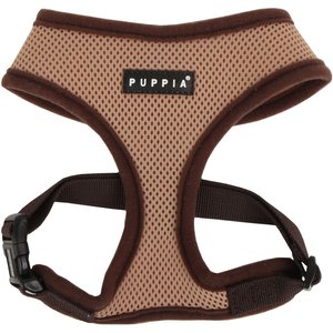 Puppia Soft Polyester Back Clip Dog Harness, Beige, XX-Large: 29 to 41-in chest