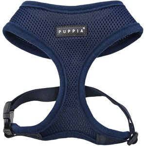 Puppia Soft Polyester Back Clip Dog Harness, Navy, Large: 20 to 29-in chest