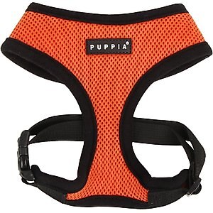 Puppia Soft Polyester Back Clip Dog Harness, Orange, XX-Large: 29 to 41-in chest