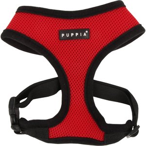 Puppia Soft Polyester Back Clip Dog Harness, Red, XX-Large: 29 to 41-in chest