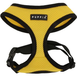 Puppia Soft Polyester Back Clip Dog Harness, Yellow, X-Small: 7.5 to 9-in chest