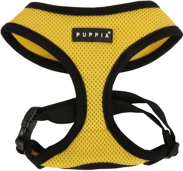 Puppia Soft Polyester Back Clip Dog Harness, Yellow, Small: 12 to 18-in chest slide 1 of 6