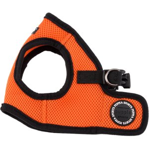 Puppia Vest Polyester Step In Back Clip Dog Harness, Orange, Large: 16.1 to 16.9-in chest