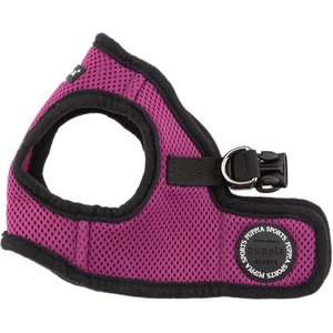 Puppia Vest Polyester Step In Back Clip Dog Harness, Purple, Medium: 13.1 to 13.9-in chest