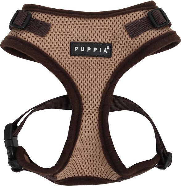 Puppia RiteFit Polyester Back Clip Dog Harness, Beige, Medium: 15.0 to 22.0-in chest slide 1 of 6