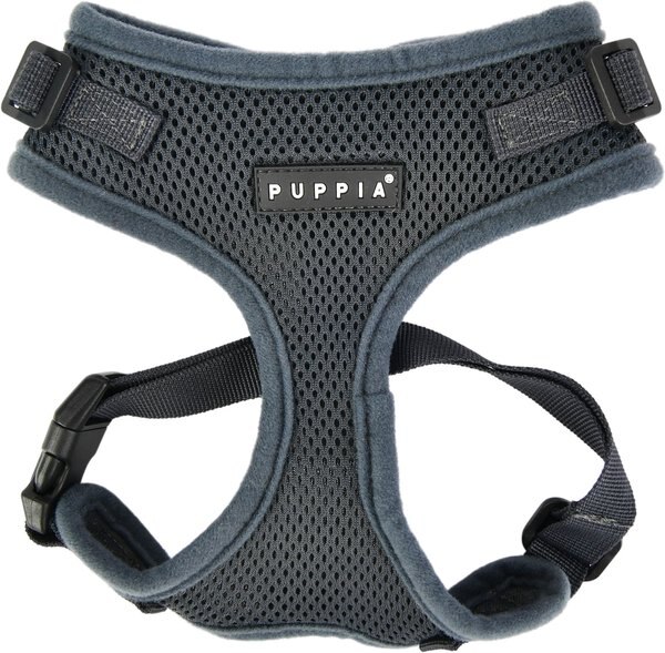Puppia RiteFit Polyester Back Clip Dog Harness, Grey, Medium: 15.0 to 22.0-in chest slide 1 of 6