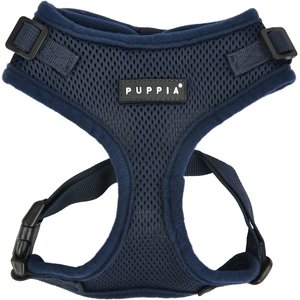 Puppia RiteFit Polyester Back Clip Dog Harness, Navy, Large: 19.5 to 29.5-in chest
