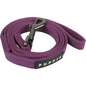 Puppia Two-Tone Polyester Dog Leash, Purple, Small: 3.81-ft long, 0.4-in wide